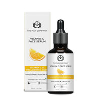 The Man Company 40% Vitamin C Face Serum With Hyaluronic Acid | Boosts Collagen | Glowing & Brightening Skin | Soft, Smooth & Supple | All Skin Types - 30ml