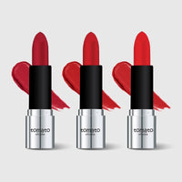 FLiCKA Tomato Bullet Matte Lipstick (Pack Of 3) | Hydrating, Moisturizing, Upto 6Hrs Long Lasting| Transfer & Smudge Proof Lipsticks For Women, Shade - 04