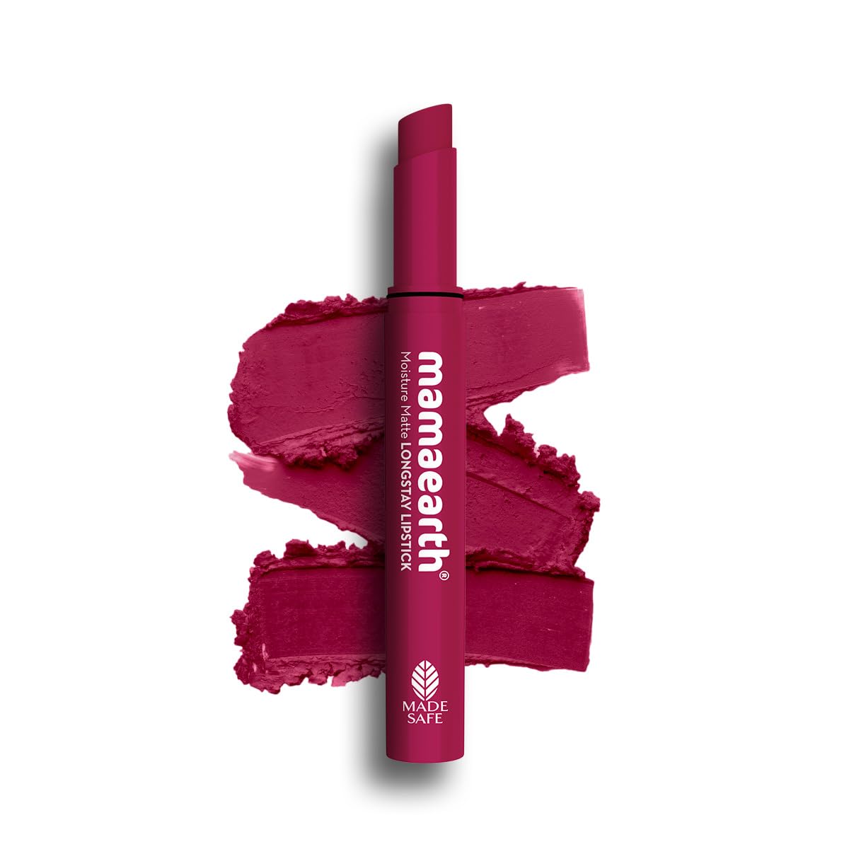 Mamaearth Moisture Matte Longstay Lipstick With Avocado Oil & Vitamin E For 12 Hour Long Stay-12 Berrylicious Magenta - 2 G