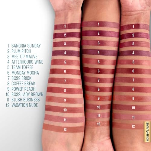 Lakmé 9to5 Lipstick, Hya Matte, with Hyaluronic Acid for hydrated lips, Vacation Nude 3.6gm