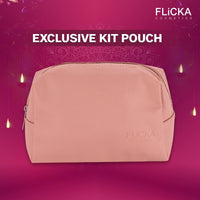 FLiCKA Wedding & Anniversary Gift Makeup Kit Box Combo Pack | Primer, Set & Attack Lipsticks, Tomato Foundation and Pouch (Free) | Best Gift hamper for Sister, Girlfriend, Wife, Mother