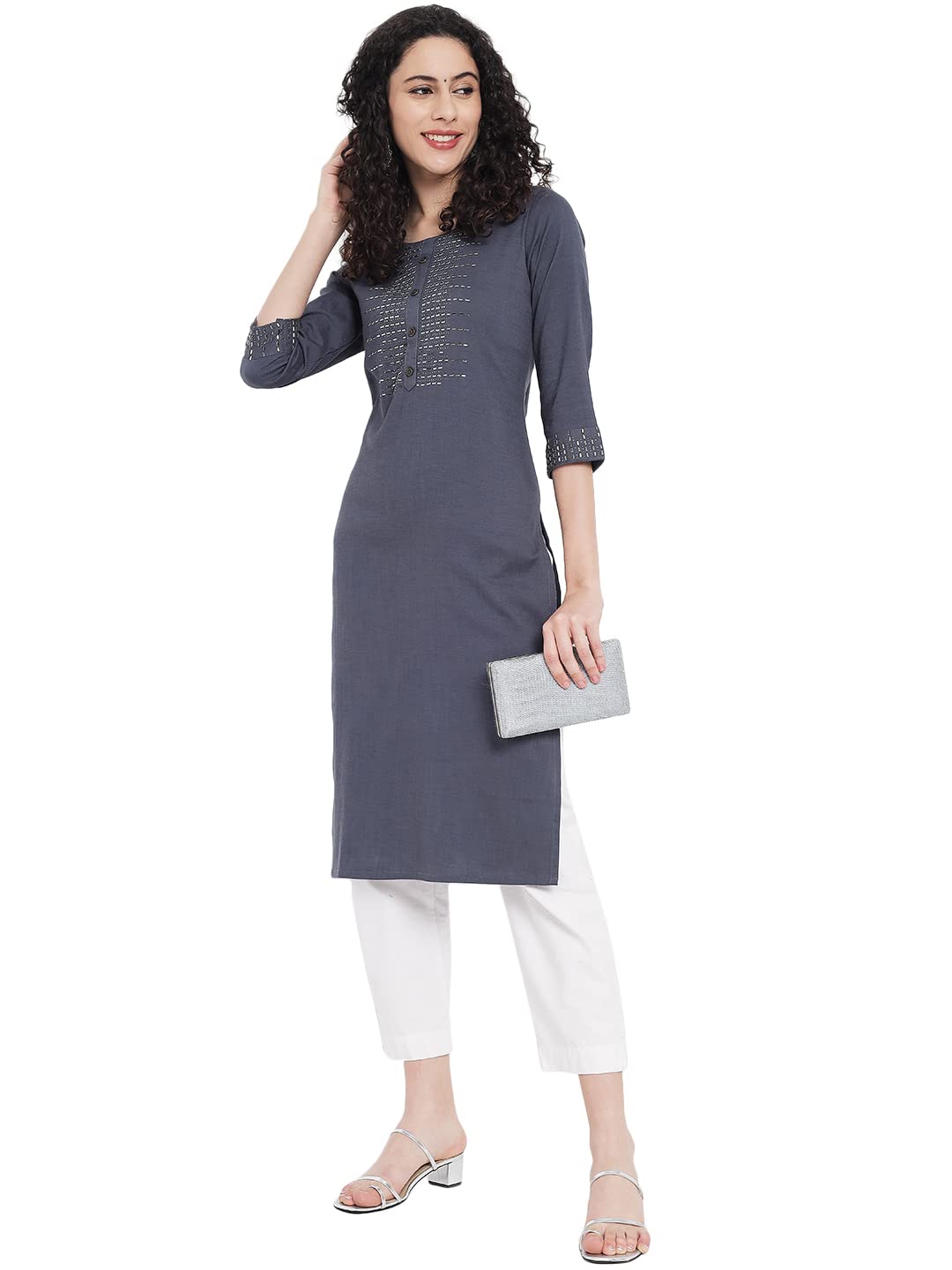 G4Girl Stretchable Cotton Lycra Kurti for Women's