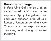 Nu face Ultra Sunscreen SPF 40+ Gel, Oil Free, Water Resistant, Matte Finish Effect, UVA & UVB Protection, PA+++