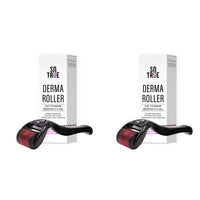 Sotrue Derma Roller For Hair Growth 0.5 mm with 540 Titanium Needles | Repairs Damaged Hair, Activates Hair Follicles | For Hair Fall & Hair Thickening | Easy to Use (Pack of 2)