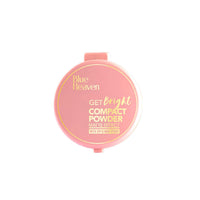 Blue Heaven Get Bright Compact Powder for Women With SPF Sun Protection, Non Sticky, Oil Free, Matte Finish Light Weight Formula, Cream,16g