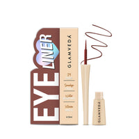 Glamveda Super Matte Liquid Eyeliner – Brown, Smudge-Proof, Waterproof, Quick Drying | 24-Hour Long Stay | Smooth Application | Bold, Clean, Smudge-Free Look