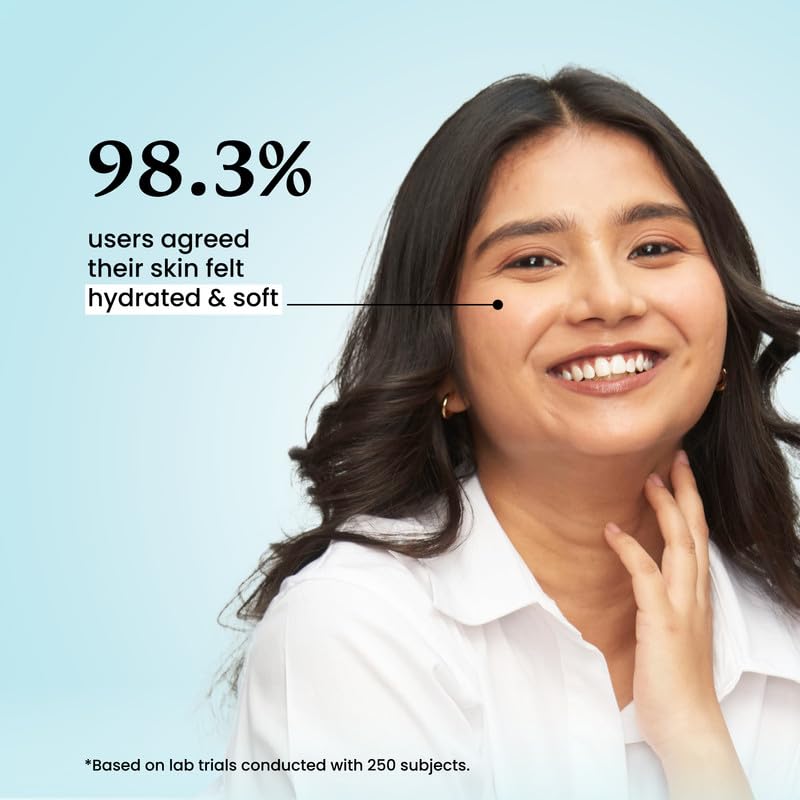 Foxtale Oil-Free Gel Moisturizer for Face | Hyaluronic Acid, Niacinamide, Betaine, Marine Algae| Boosts Hydration, Brightens Skin, Soothes Acne| Lightweight for Oily, Acne-Prone Skin |Men & Women-100g