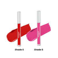 FLiCKA Tomato Liquid Matte Lipstick Transfer Proof, Smudge Proof, Non-Sticky, Creamy Lightweight Shade 6 & Shade 8 Combo