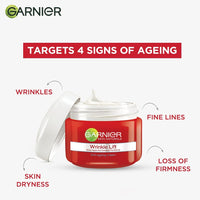 Garnier Wrinkle Lift Anti Ageing Cream 40g + Garnier Bright Complete Vitamin C Serum 7ml (2 ITEM IN SET)