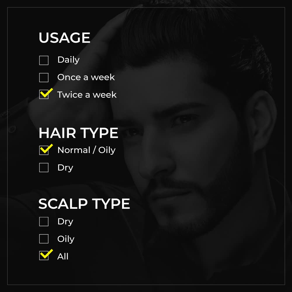 Vedix Ayurvedic Dandruff Care for Men |Taritha Anti HairFall Shampoo Customised For Normal Oily Hair -100ml