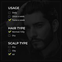 Vedix Ayurvedic Dandruff Care for Men |Taritha Anti HairFall Shampoo Customised For Normal Oily Hair -100ml