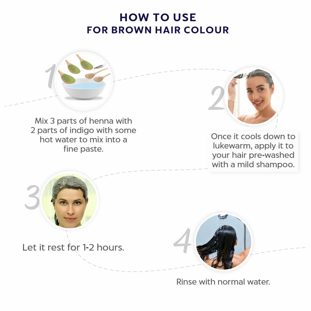 Indus Valley Bio Organic Herbal Indigo Powder | Triple-Sifted Microfine for Natural Hair Coloring | Covers Early Greys & Protects Hair from Damage | 400g