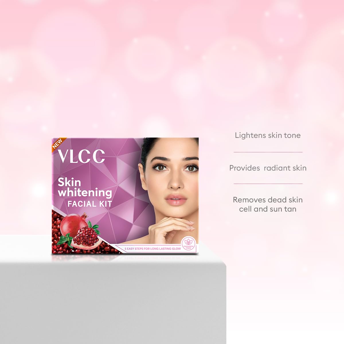 VLCC Skin Whitening Facial Kit - 25g X 3 (75g) (Pack of 3) | Pore Minimizing, Exfoliating and Brightening Skin | Helps Brighten Skin Tone | Even Complexion With Comfrey & Turmeric.