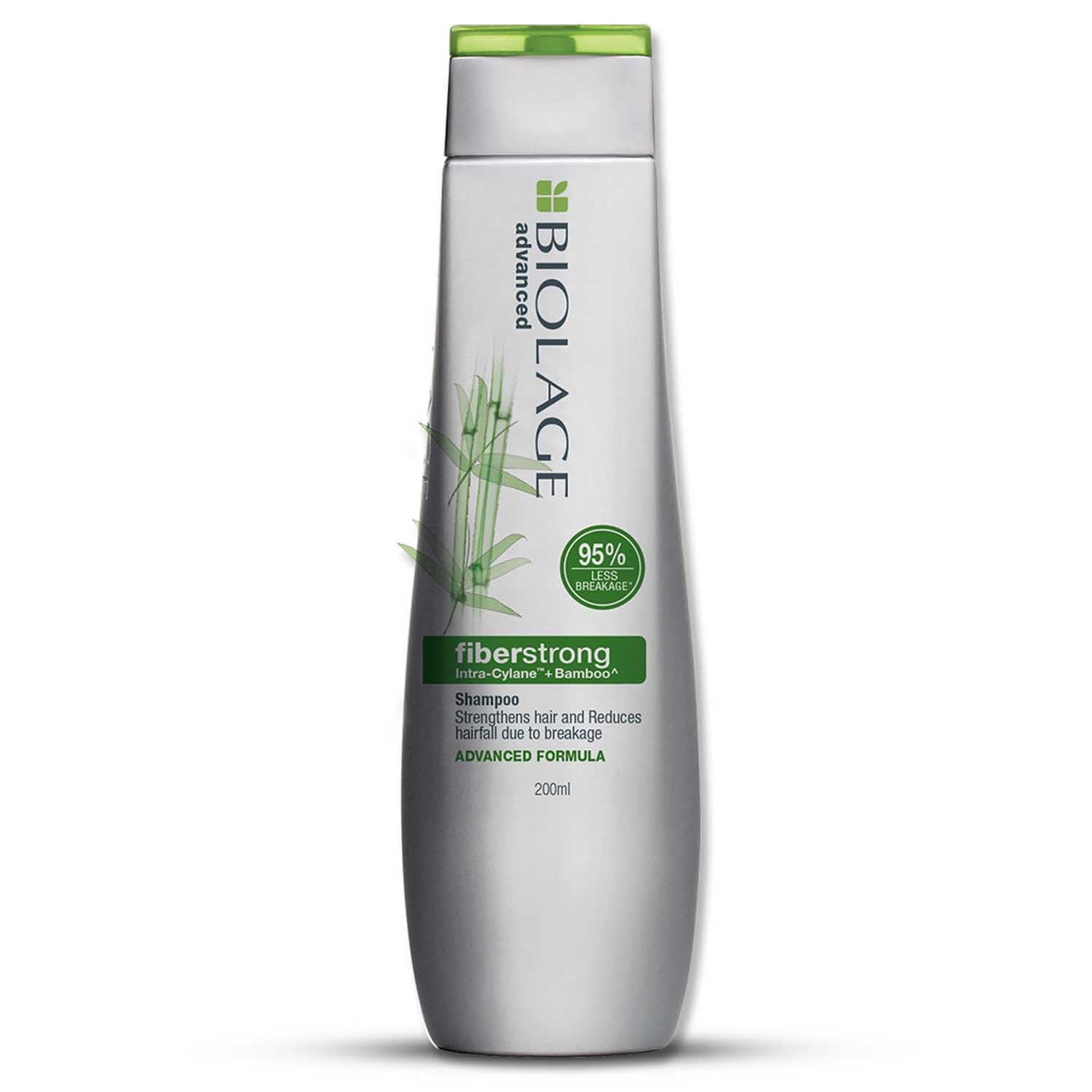 Biolage Professional Fiberstrong Anti-Breakage Shampoo, 95% less breakage & Reduces Hairfall, Makes Hair 12x Stronger by Reinforcing Strength & Elasticity, With Bamboo, Vegan & Cruelty-Free, 200ml
