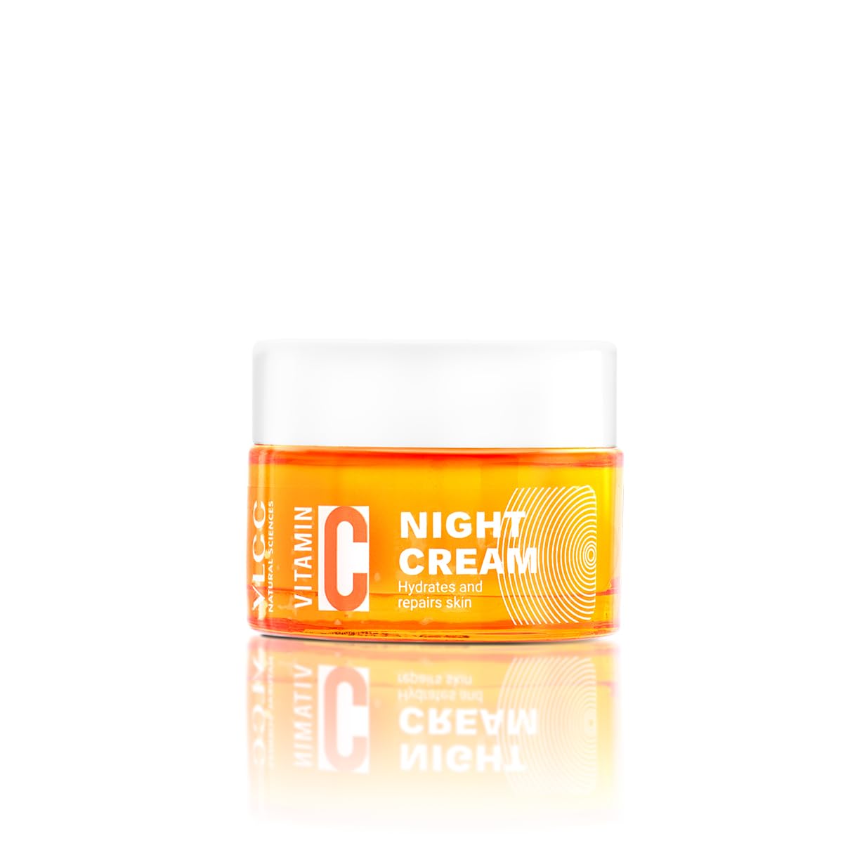 VLCC Vitamin C Night Cream - 50g | Reduce Fine Lines, and Wrinkles | Hydrates & Repairs Skin | With 15% Vitamin C, Vitamin E, Hyaluronic Acid, and Rosehip Seed Oil.