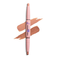 Blue Heaven Swipe & Shimmer Eye Shadow infused with Primer, Smudge Proof, Eye Shadow Stick Dual ended - Sweet Peach, 2.2g