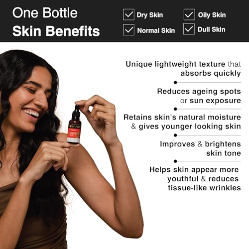 Soulflower Rosehip Oil for Wrinkles, Fine Lines, Scars, Stretch Marks, Under Eyes, and Curly Hair | 100% Pure, Organic, Cold-Pressed Seed Oil for Men & Women | 30ml