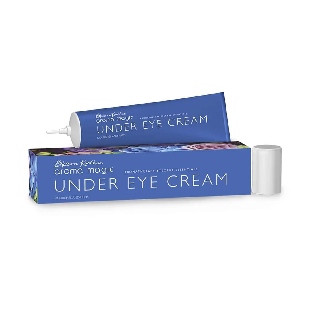 Aroma Magic Under Eye Cream | Nourishes, Reduces wrinkles, repairs & firms the skin, prevents signs of aging | Olive Butter & Rice Bran Oil, Lavender & Rosemary Essential Oils – 20 gm