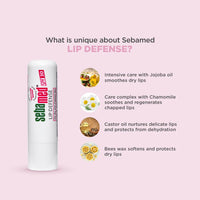 SebaMed Lip Defense Lip Balm With Spf 30 + Vit E | Regenerates Dry, Chapped Lips | Intensive Care With Vit E, Jojoba Oil & Chamomile |Clinically Tested | For Men & Women, 4.8 Gm, White