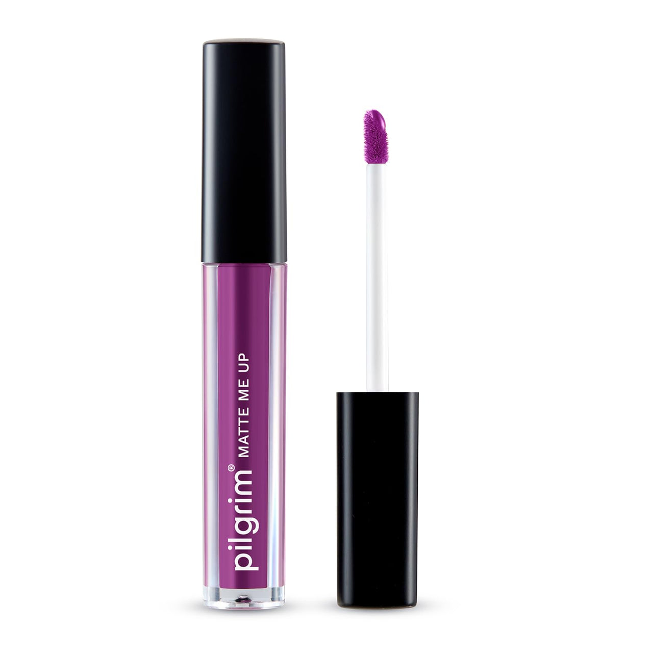 Pilgrim Liquid Matte Lipstick - Sizzlin' Magenta | Lipstick for Women with Hyaluronic Acid & Spanish Squalane | Transferproof, Long Lasting & Non Drying with Hydrating Ingredients 3gms