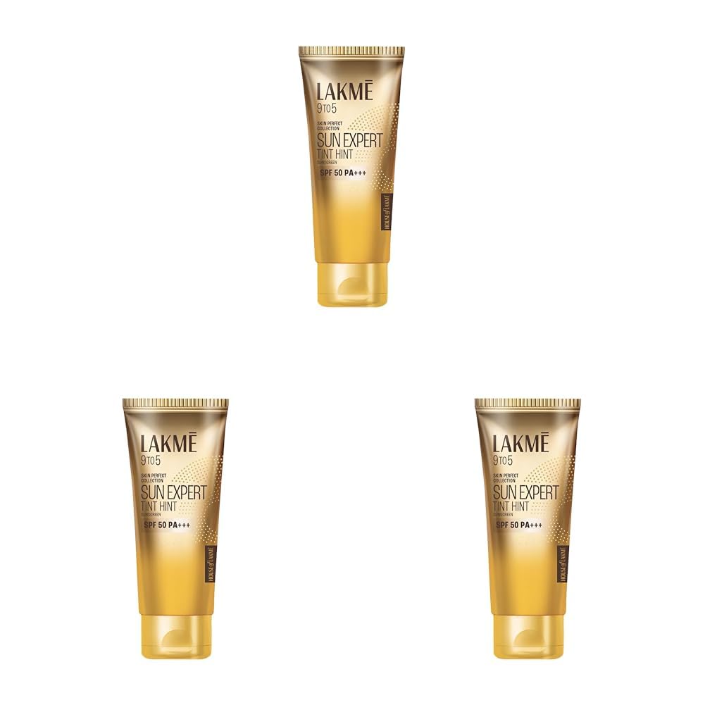 Lakmé Sun Expert Tinted Sunscreen For All Skin Spf 50|| 50 G (Pack Of 3)
