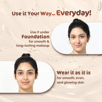 Mamaearth Glow Pore Blurring Primer with Vitamin C & Turmeric - 25 g| Enhances Skin’s Glow | Blurs Pores | Helps Makeup Last Long | Lightweight & Non-Greasy