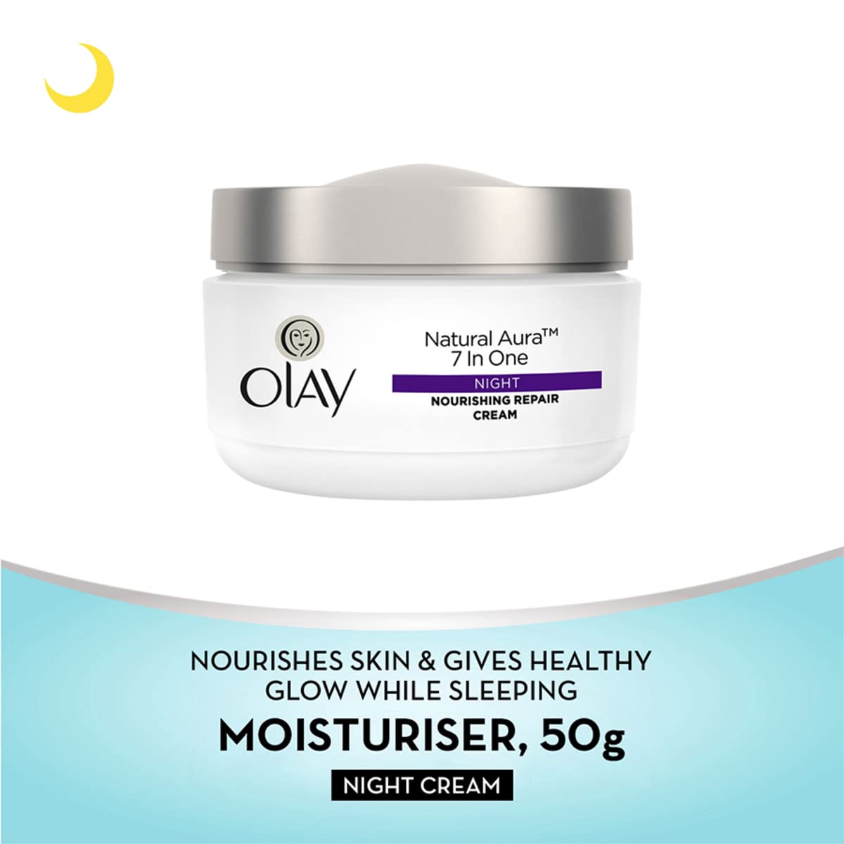 Olay Total Effect Day Cream (Spf 15), 50g & Cleanser Pack For Anti Ageing, 100g & Olay Night Cream Natural Aura Nourishing Repair Cream,50g