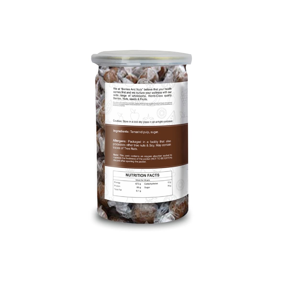 Berries And Nuts Premium Jumbo Imli Toffee & Amla Candy Combo | Imli Toffee 200 Grams and Amla Candy 200 Grams | 400 Grams