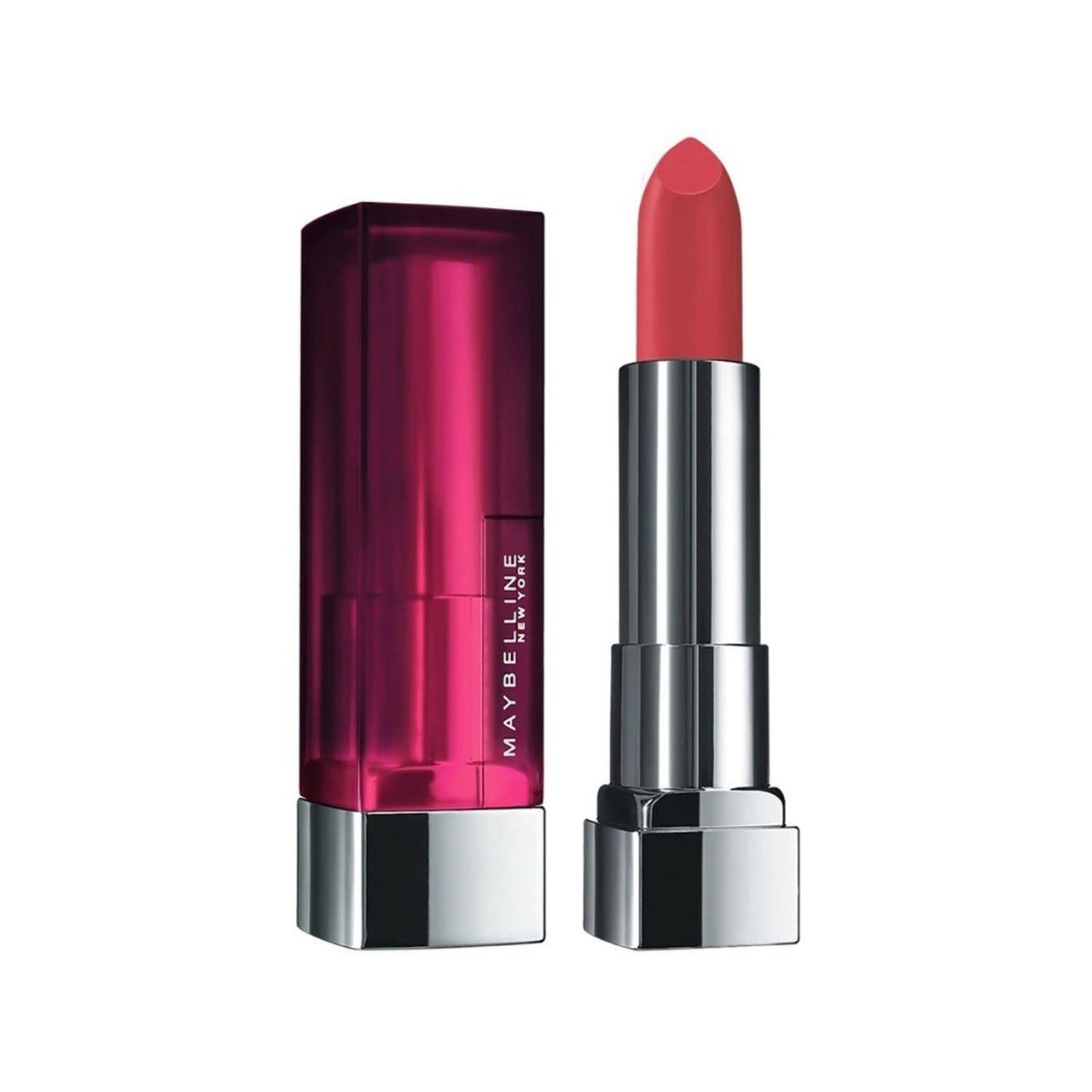 Maybelline New York Matte Lipstick, Intense Colour, 671 Heated Pink, 3.9g & Maybelline New York Compact Powder, With SPF to Protect Skin from Sun, Absorbs Oil, Fit Me, 115 Ivory, 6g