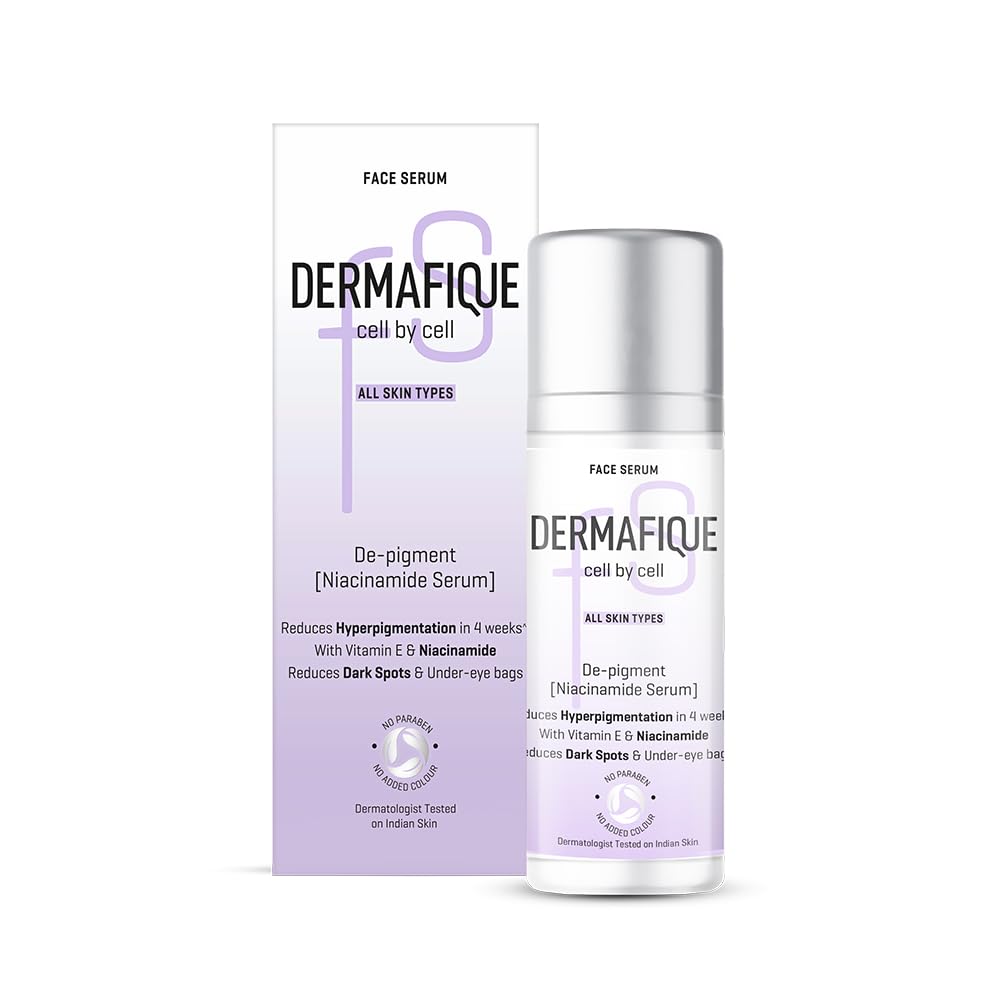 Dermafique De-Pigment Serum 30 ml, with Niacinamide, Reduces Hyperpigmentation in 4 Weeks, Reduces Dark Spots