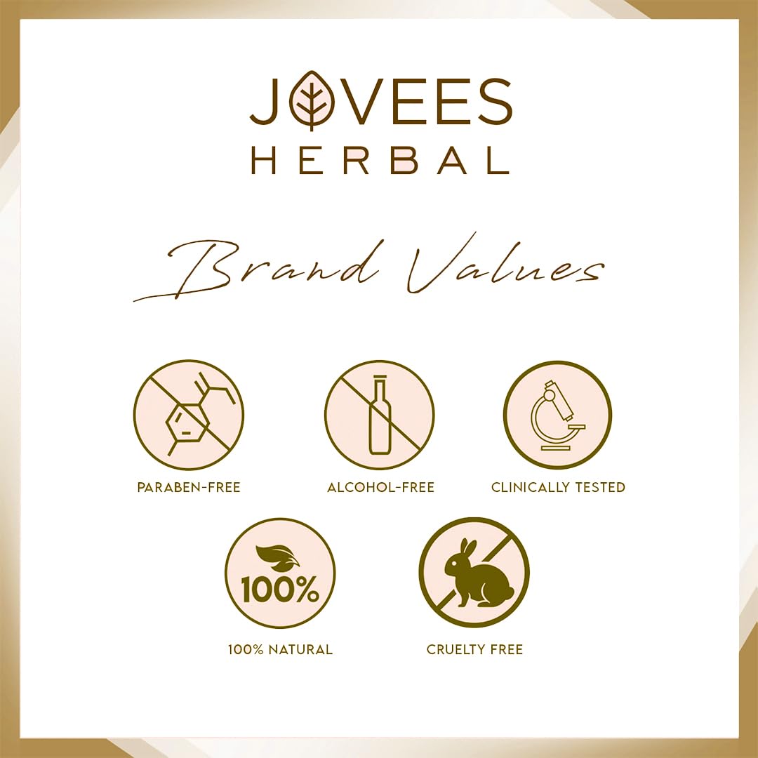 Jovees Herbal Ultra Radiance Gold Face Wash Gives Clear, Nourished & Hydrated Skin, Reduce Dark Spot And Improves Skin Texture | For All Skin Types 50ml