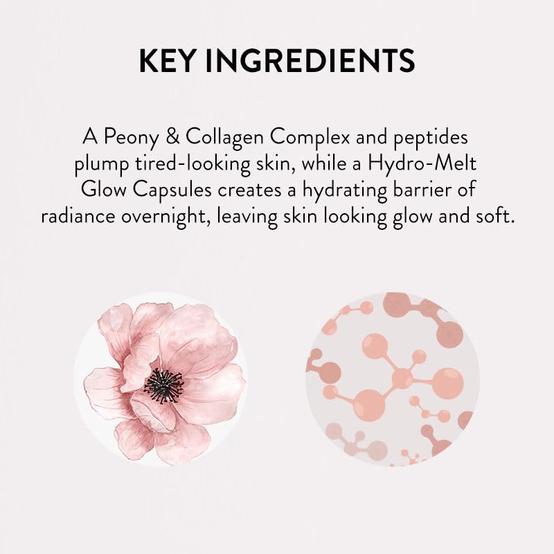 LANEIGE Bouncy&Firm Face Sleeping Mask with Collagen | Barrier Boosting Hydration with Peony & Collagen Complex | Gel Texture Collagen Cream | Night Cream for Glowing Skin| Korean Skincare |25ml