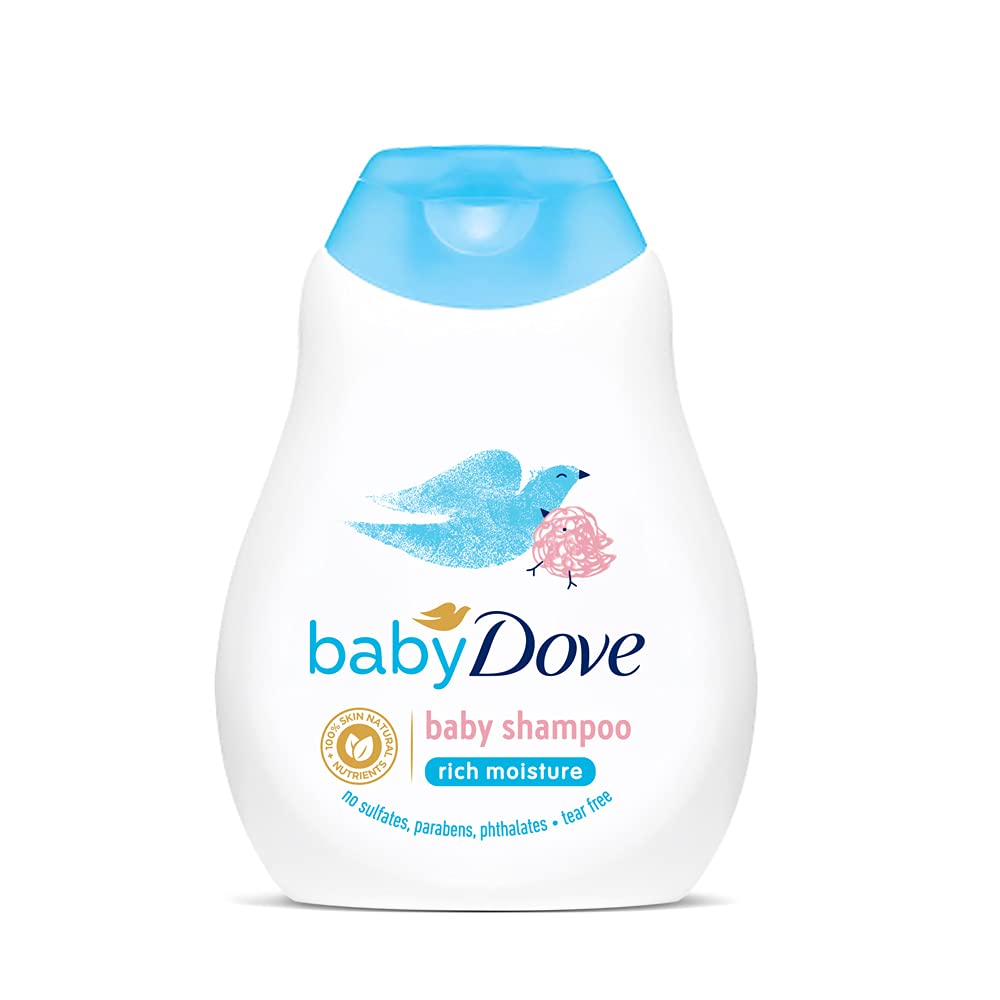 Baby Dove Rich Moisture Baby Lotion 200 ml, No Tears Baby Shampoo 200ml and Hair to Toe Baby Wash 200 ml, Hypoallergenic, No Sulphates, No Parabens