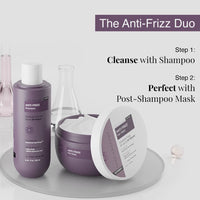 Bare Anatomy Anti Frizz Shampoo + Hair Mask Kit | Frizz Control upto 24 hrs | Powered By Hyaluronic Acid & Fatty Acids | Paraben & Sulphate Free |Women & Men | 250ml + 250g