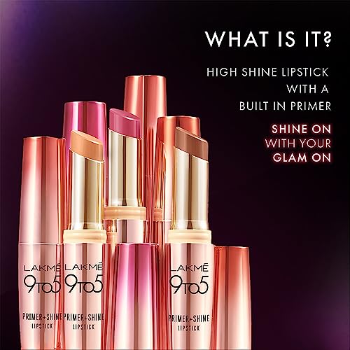 LAKMÉ Glossy Lipstick Pink (High-Shine Finish)