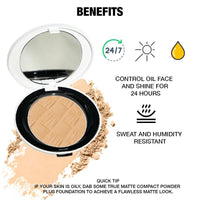 SHOPAAREL True Matte Compact Powder that Protects Skin from Sun, Absorbs Oil, Sweat and helps you to stay fresh (04)