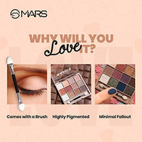 MARS Matte Super Stay Lipstick Lipstick for Women (2.6 gm) (13-DESTINY) 12 Shades Back to Basics Eyeshadow Palette with Free Applicator (14.4 gm) (Shade-02)