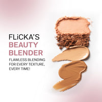 FLiCKA Beauty Blender With Case| Easy To Clean, Maintain & Store| Latex-Free Blender| Suitable for Sensitive Skin With Case For Women