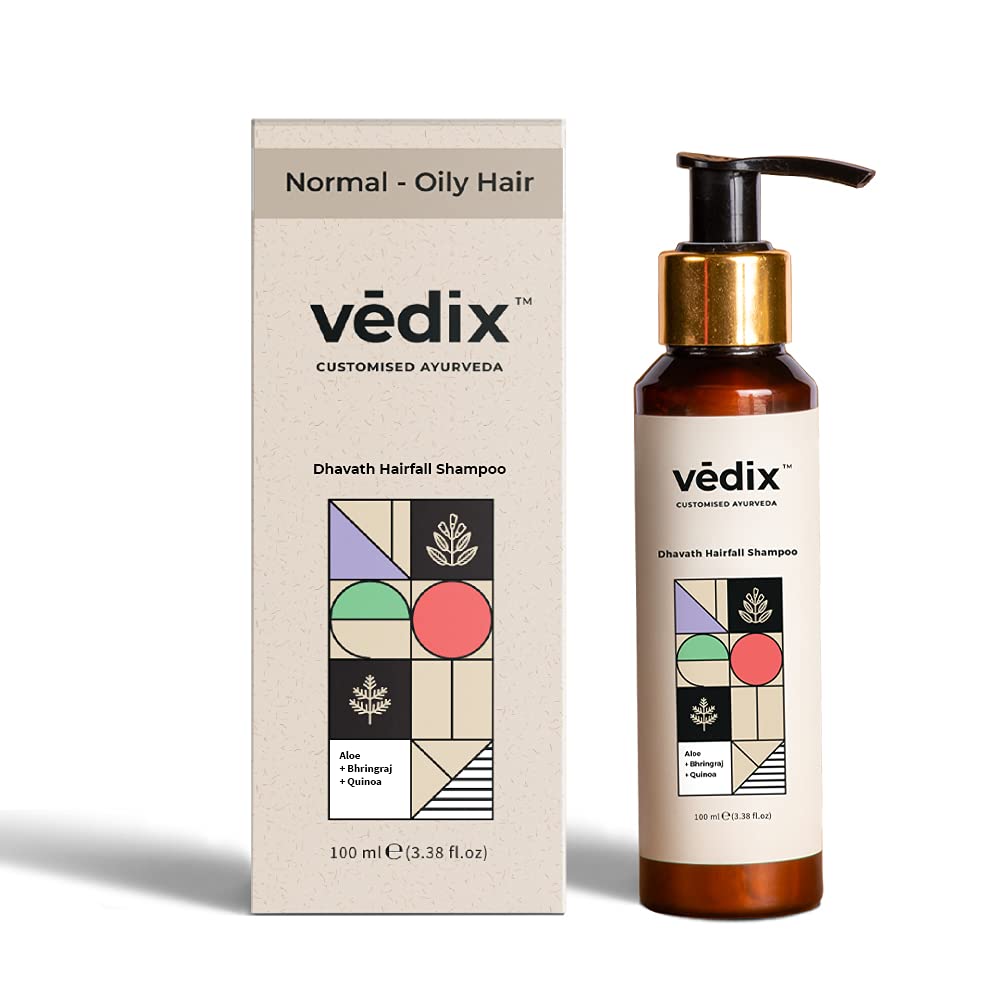 Vedix Dhavath Hairfall Shampoo For Women & Men | Bhringraj Shampoo For Hair Growth | Sulphate Free Ayurvedic Shampoo - 100 ml