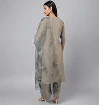 RATAN Straight Salwar Suit Kurta Palazzo Set with Printed Dupatta for Women