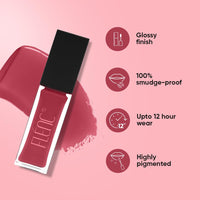 FLENC Ritzy Liquid Glossy Lipstick For Women, 12 Hrs Long Lasting Liquid Lipstick With Intense Pigment, Waterproof, & Smudge Proof Lipstick Formula In New Wine Colour, 10 Ml-ROME 4075C