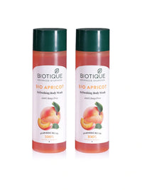 Biotique Bio Apricot Refreshing Body Wash, 190ml (Pack of 2)