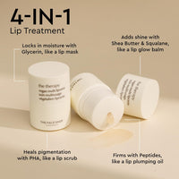 The Face Shop The Therapy Multi Vegan Lipcerin/Lip Mask with Peptides, Shea Butter & PHA
