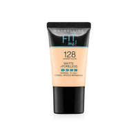 Maybelline New York Fit Me Matte Light Coverage+Poreless Liquid Foundation For Oily Skin Tube, 128 Warm Nude, 18Ml And Hypercurl Mascara Washable, Black, 9.2Ml, Pack Of 1