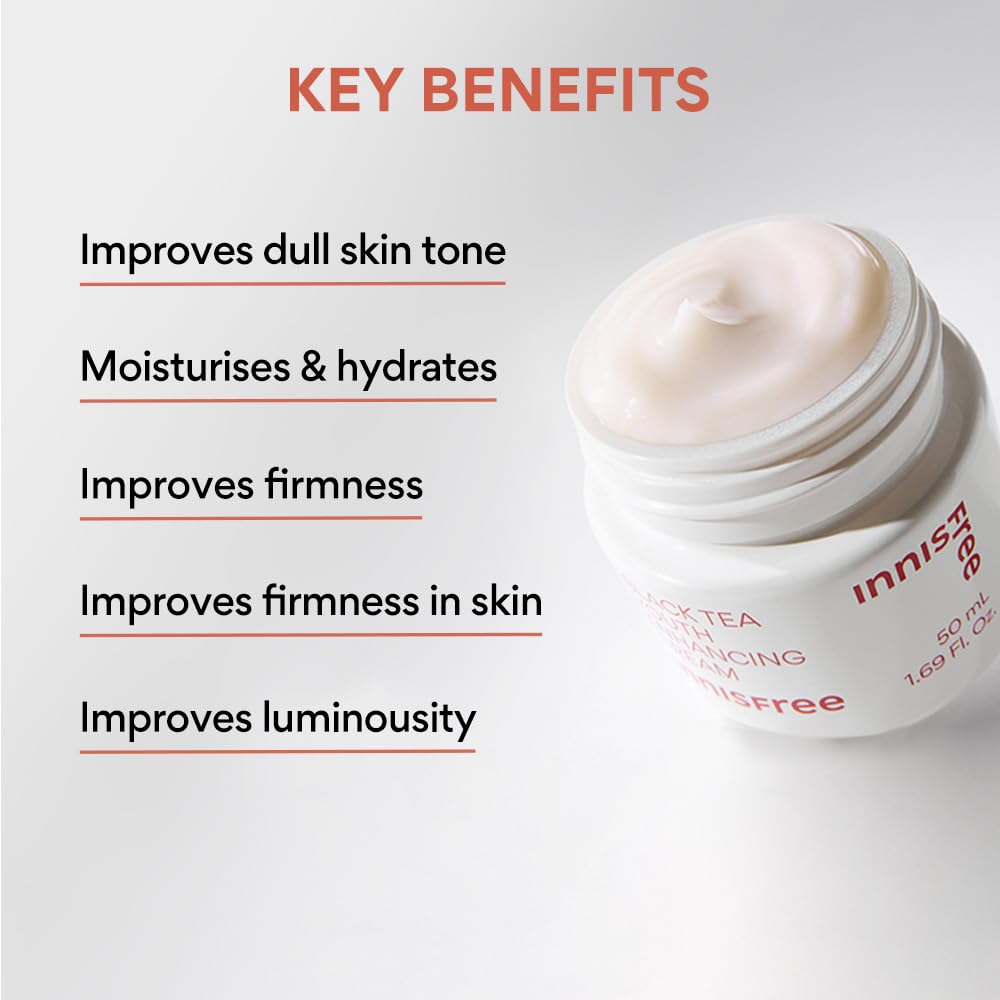 Innisfree Black Tea Youth Face Lotion 170ml | Anti-Aging Korean Skincare for Firming, Nourishing, & Revitalizing , Boosts Skin Elasticity, Reduces Fine Lines & Wrinkles, Hydrating, Brightening