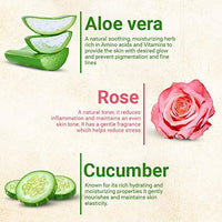 moha: Aloe Vera Gel Enriched With Rose & Cucumber Pure & Natural Face Gel Helps in Healing of Skin,helps to hydrate and nourish all kinds of skin - 200 gm (Pack of 1)