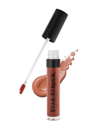 STARSTRUCK BY SUNNY LEONE Glossy Liquid Lip Color, Brown | Highly Pigmented, Hi-Shine & Non-Sticky Formula | Lip Gloss For Girls, Women | Caramello