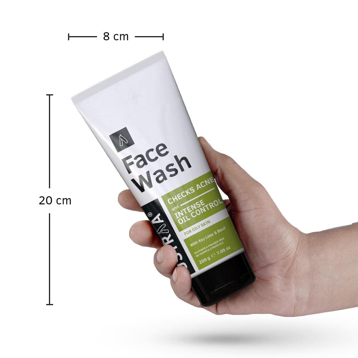 Ustraa Oil Control Pack (Dermatologically Tested Face Wash Oily skin - 200g & Moisturising Cream Oily skin 100g)- Moisturizes & Hydrates Skin, No Harmful Chemicals