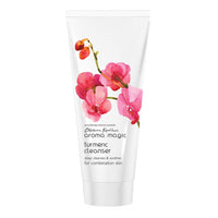 Aroma Magic Turmeric Cleanser | Deeply cleanses, hydrates, unclogs pores & soothes skin with Grapeseed, jojoba & ylang-ylang essential oils, Damask rose extracts | For Combination Skin - 100 gm