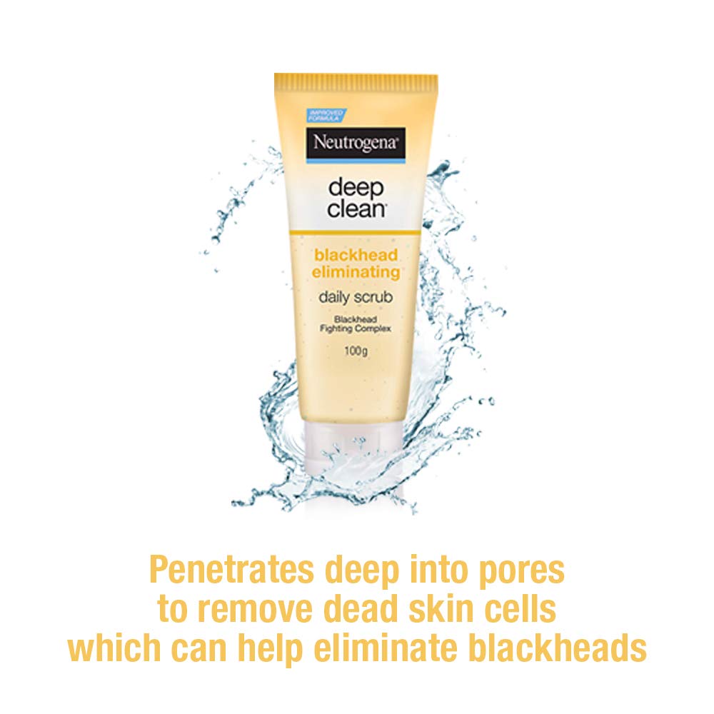 Neutrogena Deep Clean Scrub Blackhead Eliminating Daily Scrub For Face, 100g